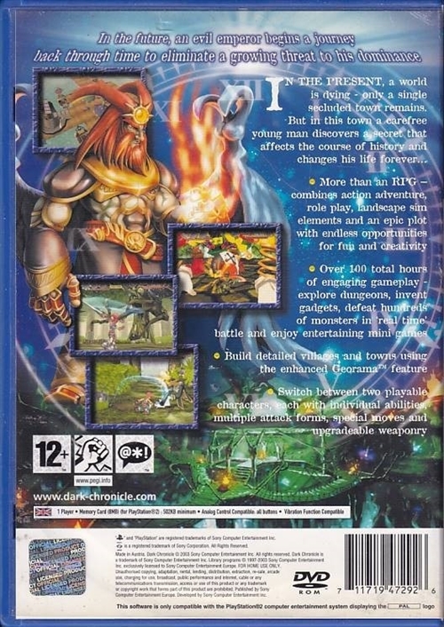 Dark Chronicle - PS2 (B Grade) (Genbrug)